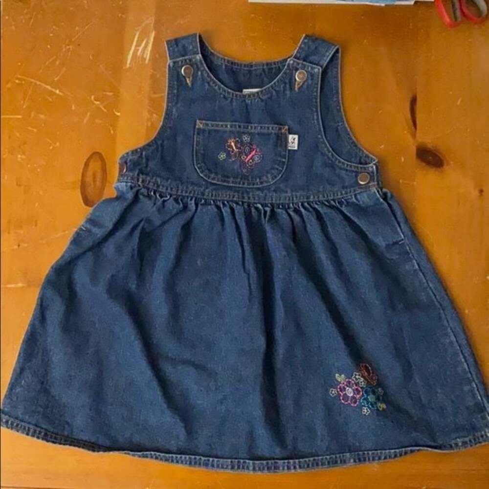 Sprockets Girls denim jumper dress for 4t